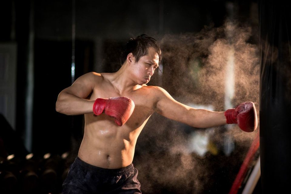 Matériel pour les combats de boxe